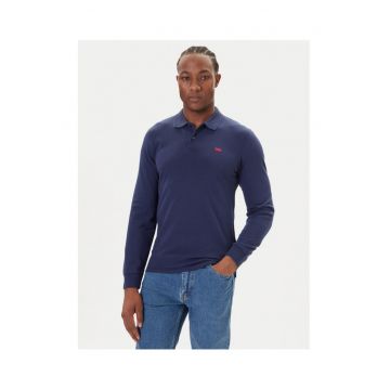 Bluza Polo barbati - bleumarin - bumbac - Bleumarin