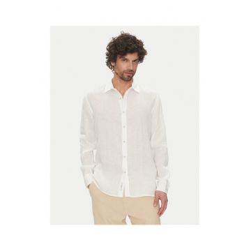 Camasa barbati  alb - bumbac -