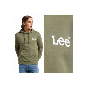 Hanorac Barbati -  Hoodie - Regular Fit - Cu Gluga - 1 Buzunar - Maneci Lungi - Bumbac - Fara Inchidere - Verde - Verde