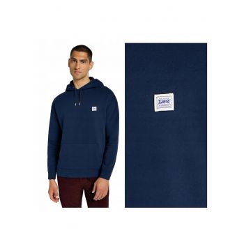 Hanorac Barbati -  WW Hoodie - Regular Fit - Cu Gluga - 1 Buzunar - Maneci Lungi - Bumbac - Fara Inchidere - S INTL - Albastru