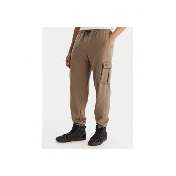 Pantaloni sport barbati  kaki - de trening