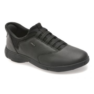 Pantofi sport GEOX negri, U56MXB, din piele naturala