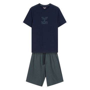 Pijama barbati Dreamer  bleumarin - gri