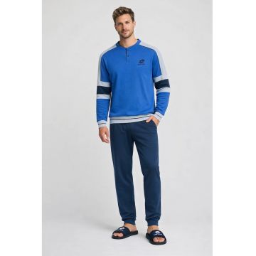 Pijama barbati  LP2131C - set 2 piese - bumbac Albastrufweqg - Albastru