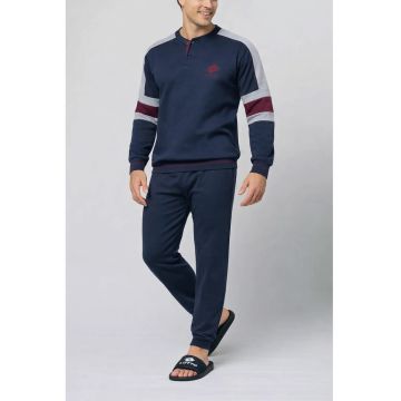 Pijama barbati  LP2131C - set 2 piese - bumbac - Bleumarin