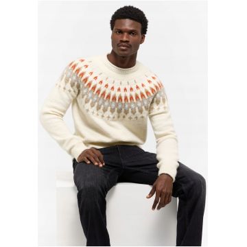 Pulover Barbati -  Bloomfield - Regular Fit - Fara Inchidere - Decolteu Rotund - Maneci Lungi - Fara Buzunare - Bumbac - M INTL - Alb