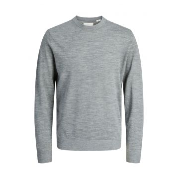 Pulover barbati - Jack Jones - lana merinos - gri