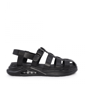 Sandale bărbați Benvenuti negre din piele 3857BS460N