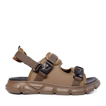 Sandale bărbați Benvenuti taupe din piele 3857BS459TA