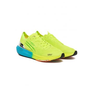 Tenisi barbati  galben fluo/albastru mediu - Galben
