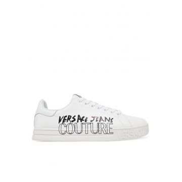 Tenisi barbati  piele naturala - alb -