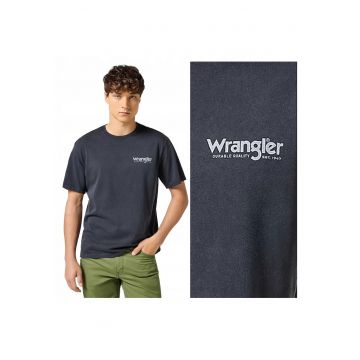 Tricou Barbati -  Graphic Tee - Regular Fit - Maneca Scurta - Decolteu Rotund - Cu Logo - Bumbac - Design Clasic - M INTL - Negru