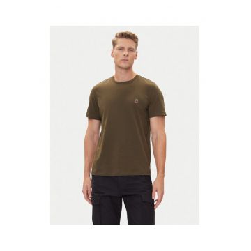 Tricou barbati  kaki - bumbac
