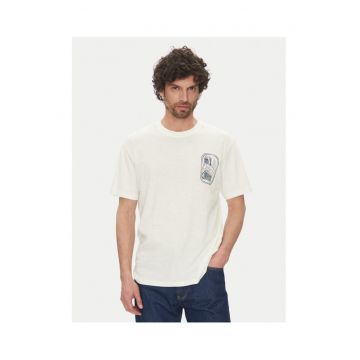 Tricou barbati  material natural - Alb
