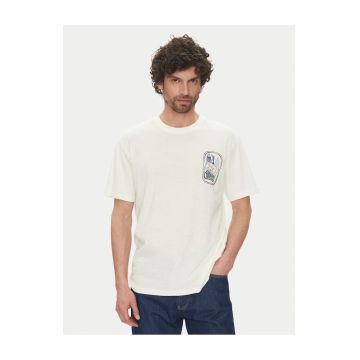 Tricou barbati  material natural - Alb