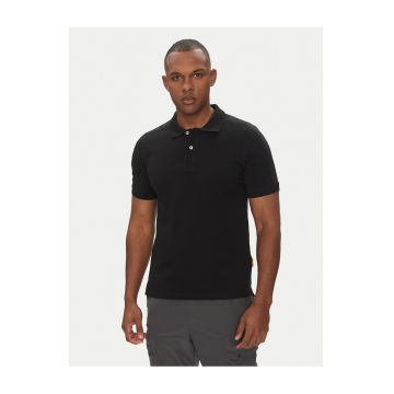 Tricou barbati  negru - bumbac - model polo