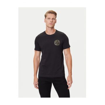 Tricou barbati  negru - bumbac - uni