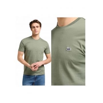 Tricou Barbati -  Patch Logo Tee - Regular Fit - Maneca Scurta - Decolteu Rotund - Cu Logo - Bumbac - Design Clasic - 2XL INTL - Verde