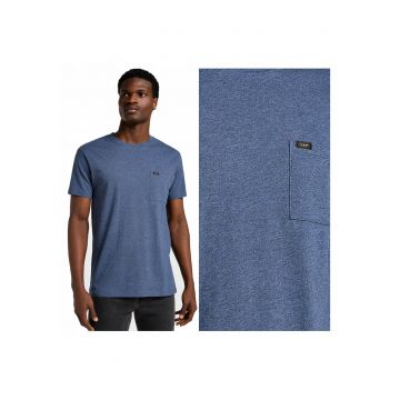Tricou Barbati -  Ultimate Pocket Tee - Regular Fit - Maneca Scurta - Decolteu Rotund - Cu Logo - Bumbac - Design Clasic - 2XL INTL - Albastru