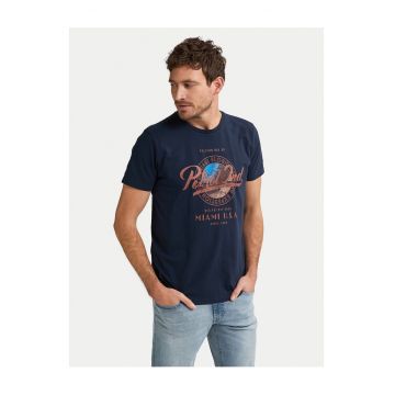 Tricou bleumarin barbati  bumbac
