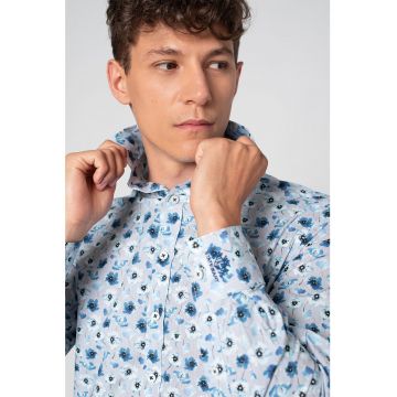 Camasa Oxford cu model floral