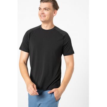 Tricou din amestec de modal cu maneci raglan