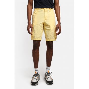 Bermude cargo de bumbac - Galben pai