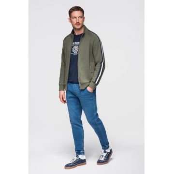 Blugi conici cu snur in talie