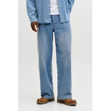 Blugi relaxed-fit cu aspect decolorat - Albastru lavanda