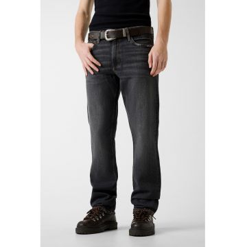 Blugi relaxed fit cu croiala dreapta - Gri antracit