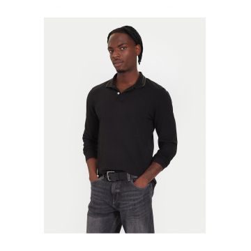 Bluza polo barbati  negru - bumbac