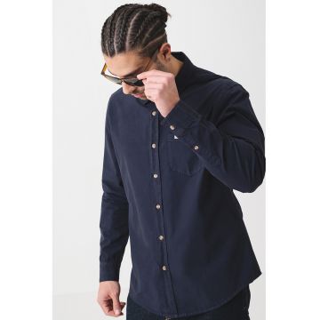 Camasa slim fit din bumbac - Bleumarin