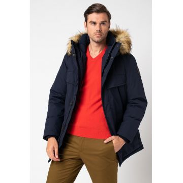 Geaca parka regular fit cu vatelina Skidoo - Bleumarin