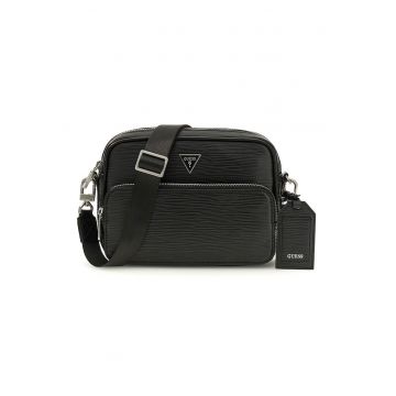 Geanta crossbody cu fermoar Milano - Negru