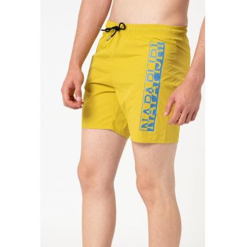 Pantaloni scurti de baie cu snur Victor - Galben mustar