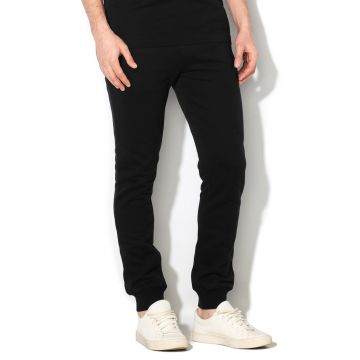 Pantaloni sport cu captuseala din fleece Mamou - Negru