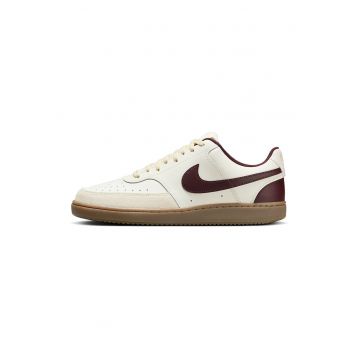 Pantofi sport din piele cu captuseala din piele ecologica Court Vision Low - Violet/Crem