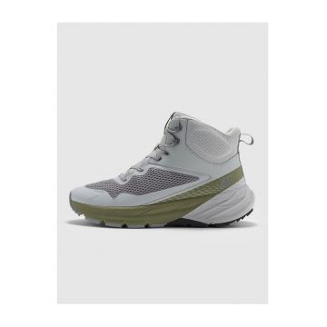 Pantofi trekking barbati  plasa - gri/verde