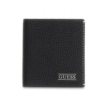 Portofel din piele Boston Tumble - Negru