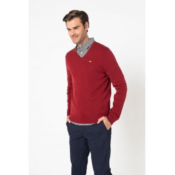 Pulover de lana Damavand - Rosu inchis