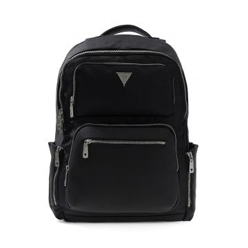 Rucsac cu buzunare cu fermoar Berna - Negru