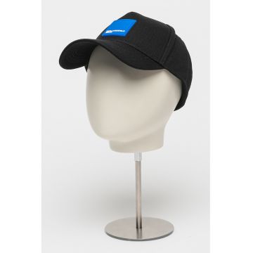 Sapca din bumbac cu logo Box - Negru/Albastru