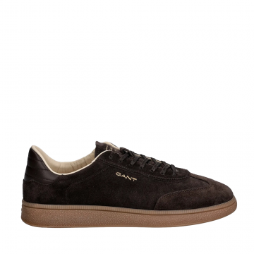 Sneakers bărbați Gant linia Cuzmo maro închis din piele întoarsă  1741BP633204VTDM