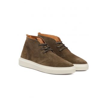 Tenisi de barbati  Mil Green 039 - piele naturala - verde