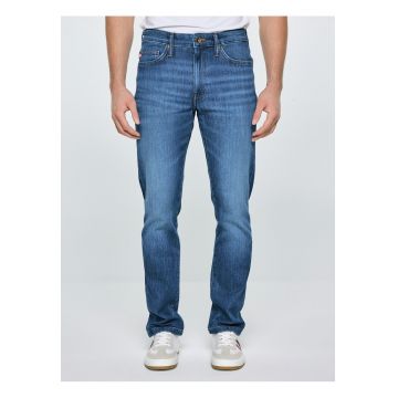 Terry blugi cu talie inalta