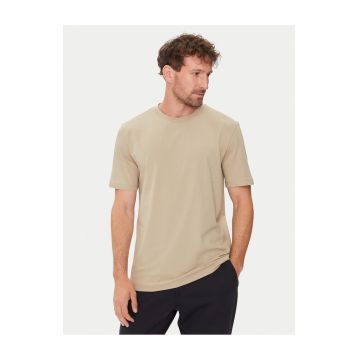 Tricou barbat  bej - din bumbac -