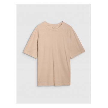 Tricou barbat -  supradimensionat - bumbac-modal - bej