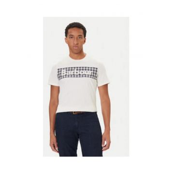 Tricou barbati -  alb - 100% bumbac -