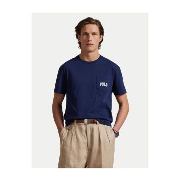 Tricou  barbati - bleumarin - bumbac