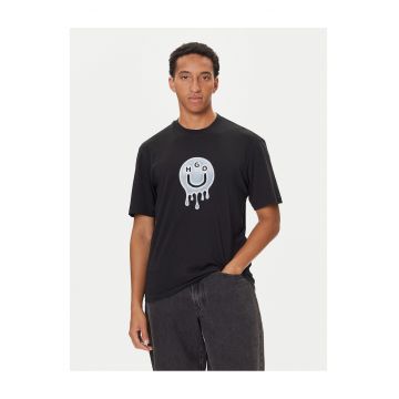 Tricou barbati  culoare negru - bumbac